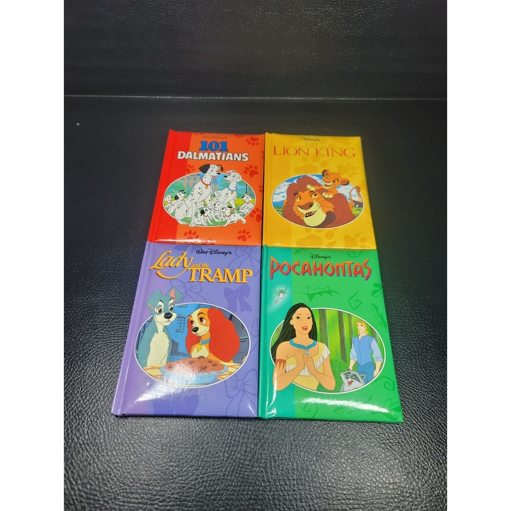 Vintage 1997 Disney mini book lot.  Lion King, Pocahontas, 101 Dalmations +